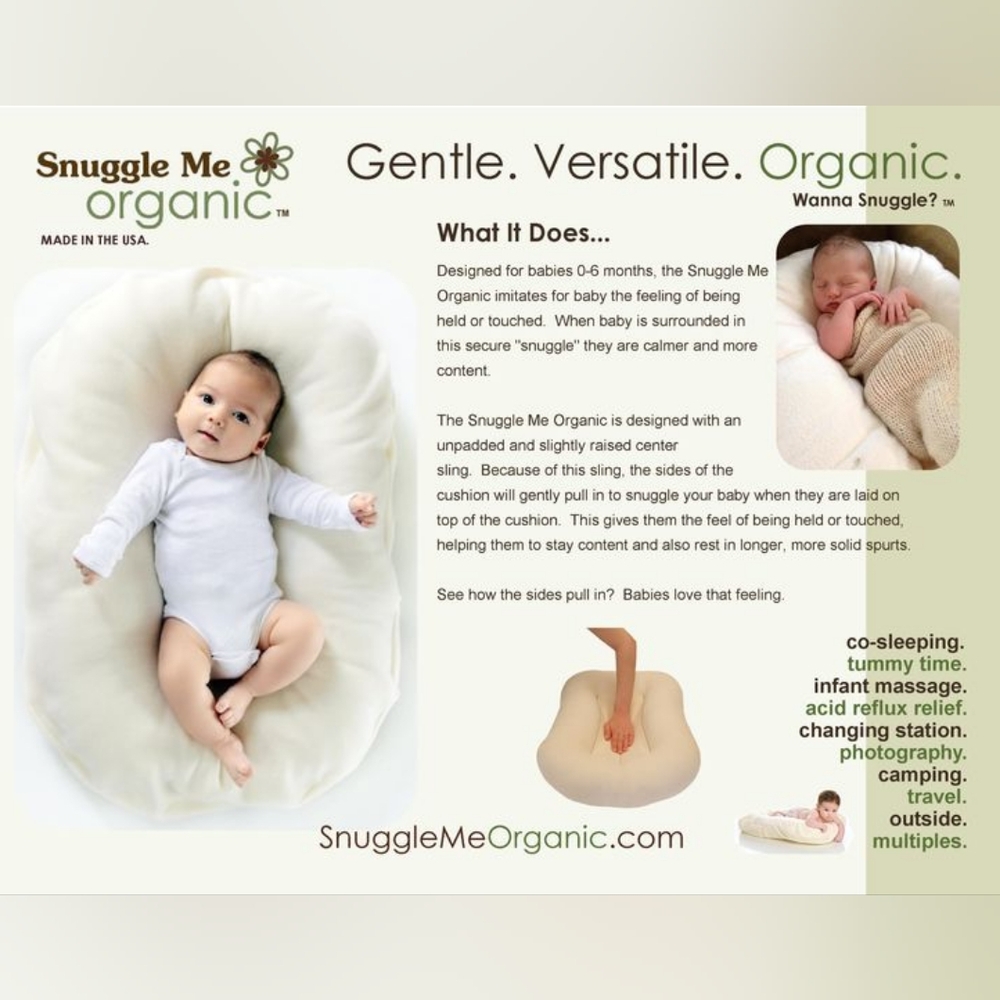 Snuggle Me Organic Baby Lounger